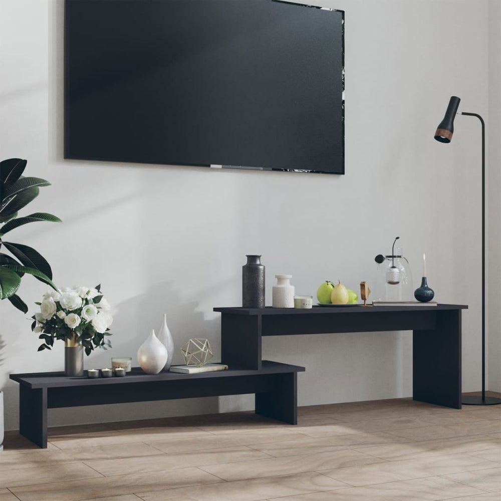 vidaXL Meuble TV gris 180x30x43 cm Aggloméré