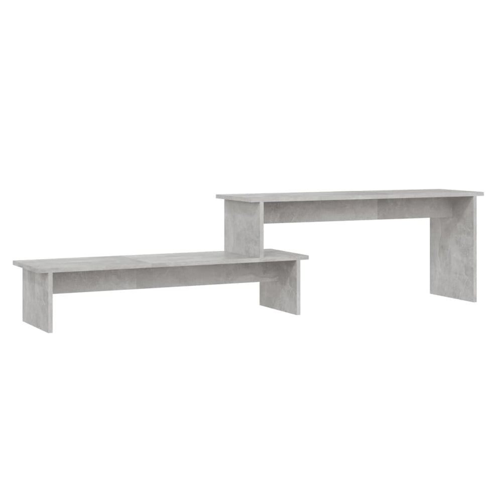 vidaXL Meuble TV gris béton 180x30x43 cm Bois d'ingénierie