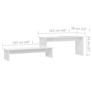 TV-Schrank Hochglanz Weiß 180 cm