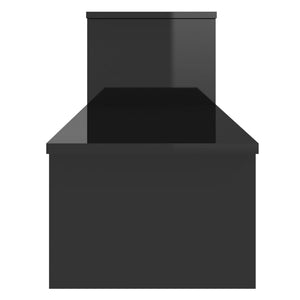 TV-Schrank Hochglanz Schwarz 180 cm