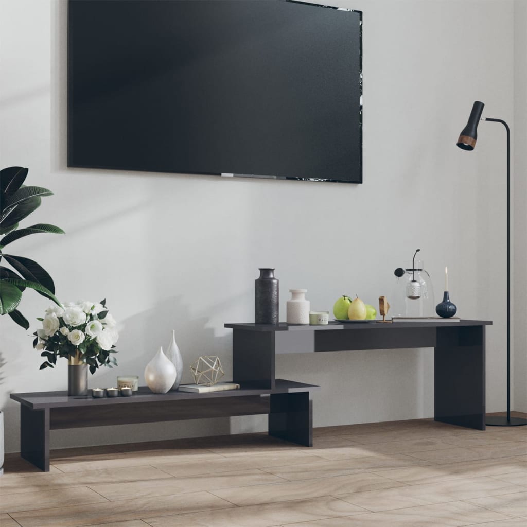 TV-Schrank Hochglanz Grau 180 cm