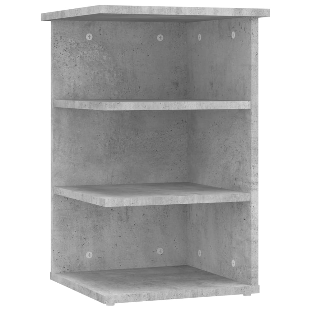 Beistellregal Betongrau 35x35x55 cm