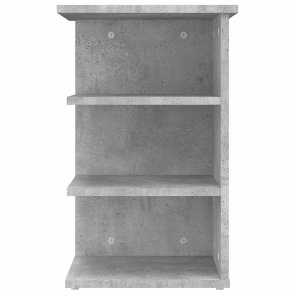 Beistellregal Betongrau 35x35x55 cm
