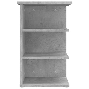Beistellregal Betongrau 35x35x55 cm