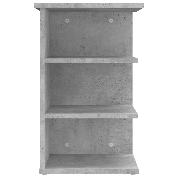 Beistellregal Betongrau 35x35x55 cm