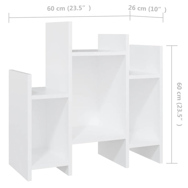 Weißer Regalschrank 60x60 cm
