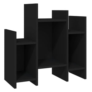 Schwarzer Regalschrank 60x26x60 cm