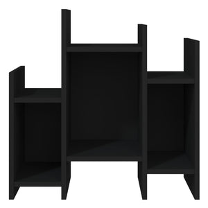 Schwarzer Regalschrank 60x26x60 cm