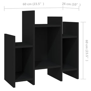 Schwarzer Regalschrank 60x26x60 cm