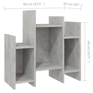 Betongrauer Regalschrank 60x60 cm