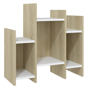 Regalschrank Sonoma Eiche Weiß 60x60 cm