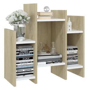 Regalschrank Sonoma Eiche Weiß 60x60 cm