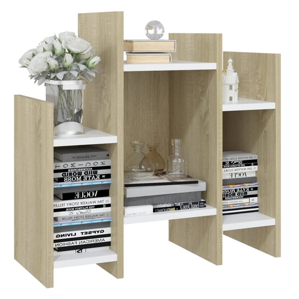 Regalschrank Sonoma Eiche Weiß 60x60 cm