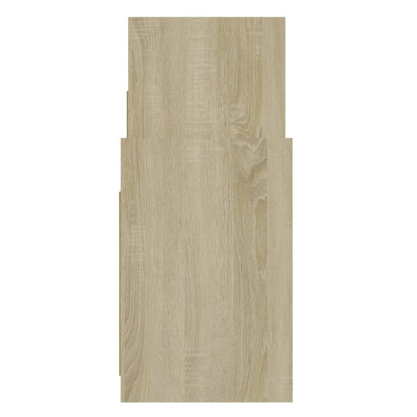 Regalschrank Sonoma Eiche Weiß 60x60 cm