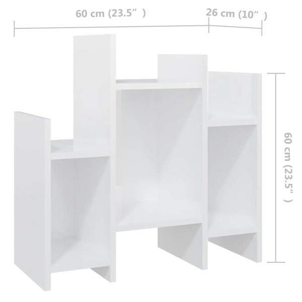 Hochglanz Regalschrank Weiß 60x60 cm