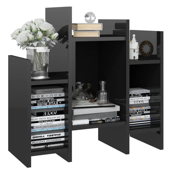 Hochglanz Bücherregal Schwarz 60x60 cm