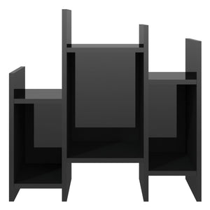 Hochglanz Bücherregal Schwarz 60x60 cm