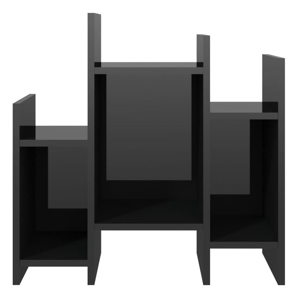 Hochglanz Bücherregal Schwarz 60x60 cm