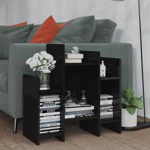Hochglanz Bücherregal Schwarz 60x60 cm