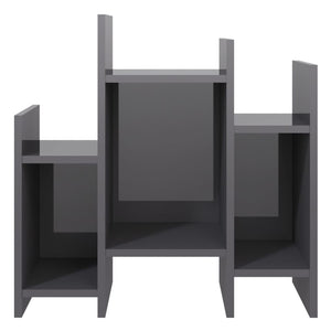 Hochglanz Grauer Regalschrank 60 cm