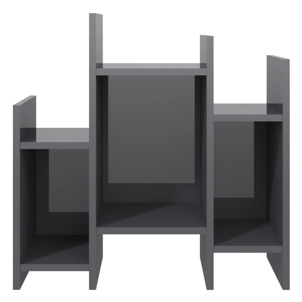 Hochglanz Grauer Regalschrank 60 cm