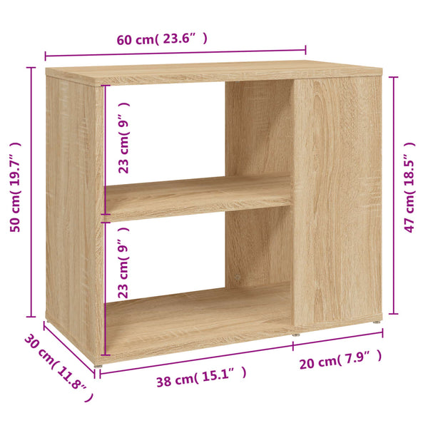 Beistelltisch Sonoma Eiche 60x30x50 cm