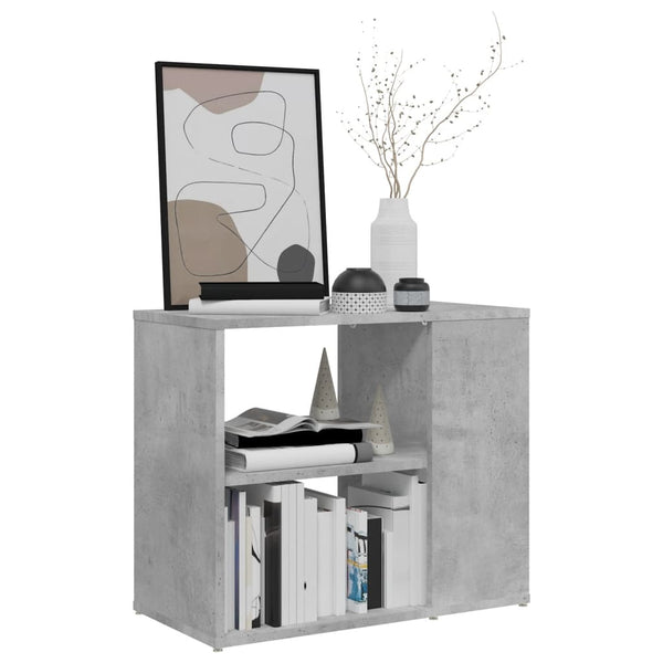 Betongrauer Beistelltisch 60x30x50 cm