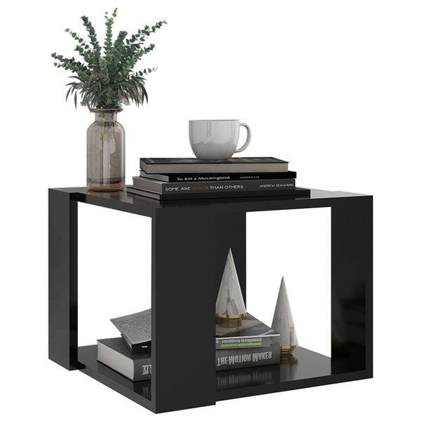 Schwarzer Couchtisch 40x40 cm