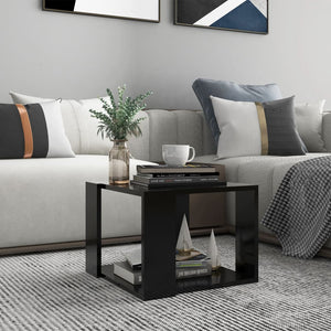 Schwarzer Couchtisch 40x40 cm