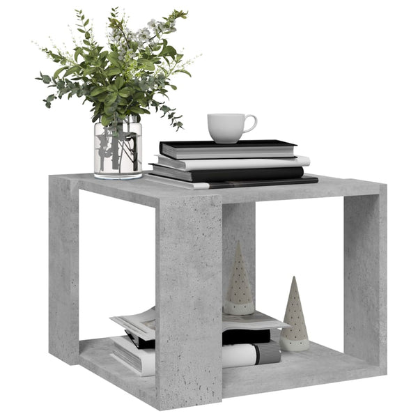 Betongrau Couchtisch 40x40 cm