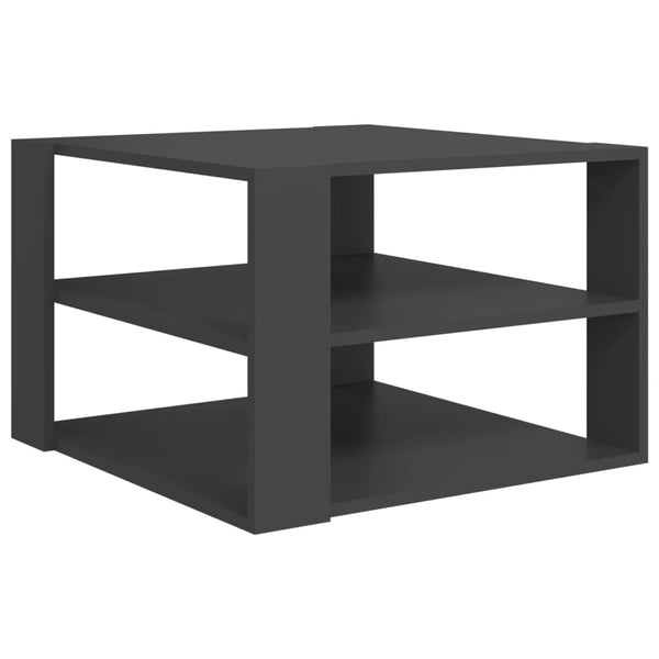 Grauer Couchtisch 60x60 cm