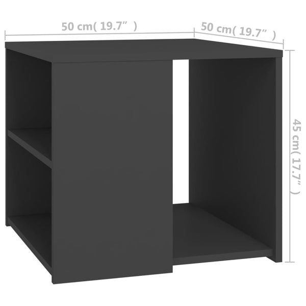 Grauer Beistelltisch 50x50 cm