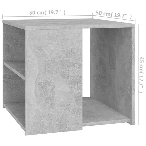 Beistelltisch Betongrau 50x50 cm