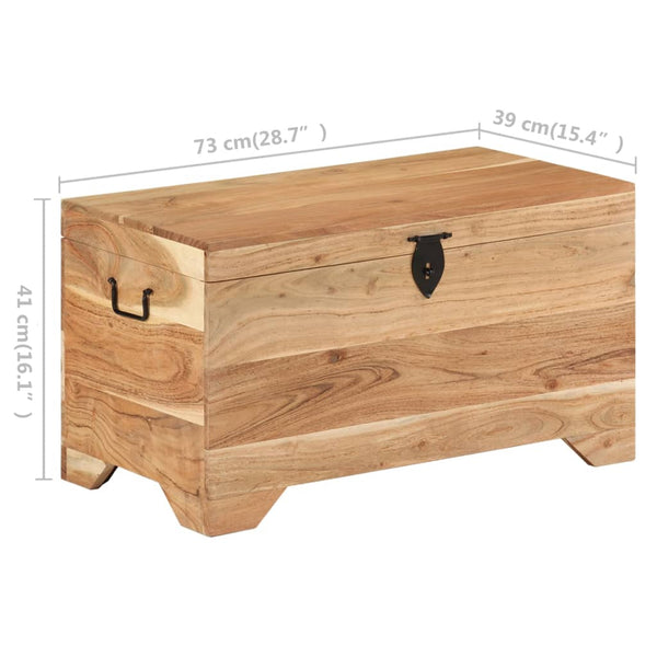 vidaXL Coffre Bois massif d'acacia
