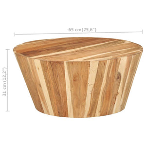 Akazienholz Couchtisch Ø65cm