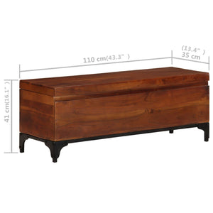 Akazienholz Aufbewahrungstruhe 110cm