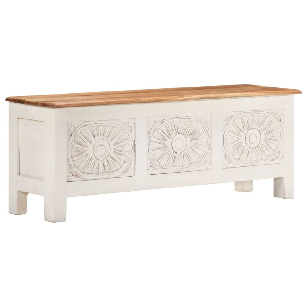 vidaXL Coffre 110x30x40 cm Bois massif d'acacia