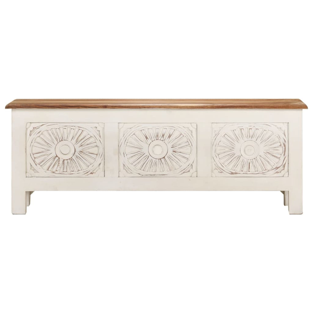 vidaXL Coffre 110x30x40 cm Bois massif d'acacia