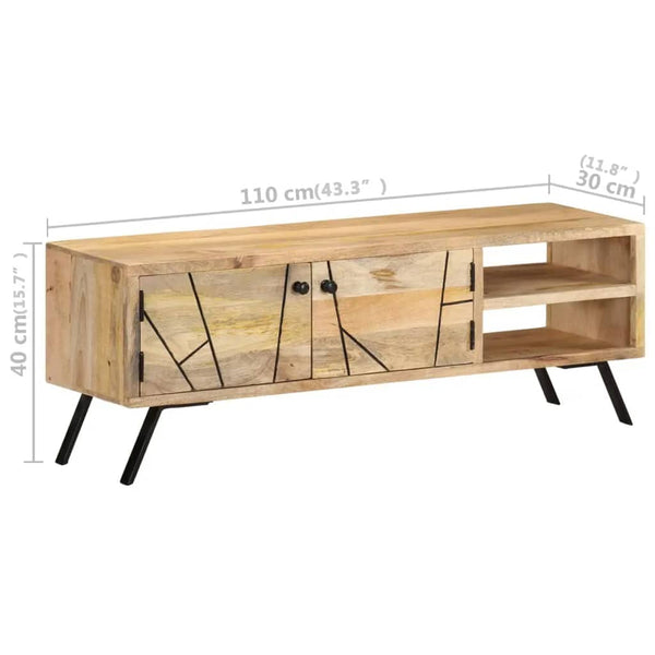 TV-Schrank Mango Massivholz 110 cm
