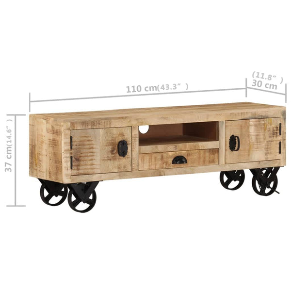 TV-Schrank Mango Massivholz 110 cm