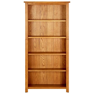 Eiche Bücherregal 5 Fächer 70x140 cm