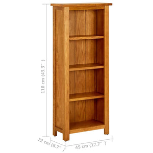Eiche Bücherregal mit 4 Fächern