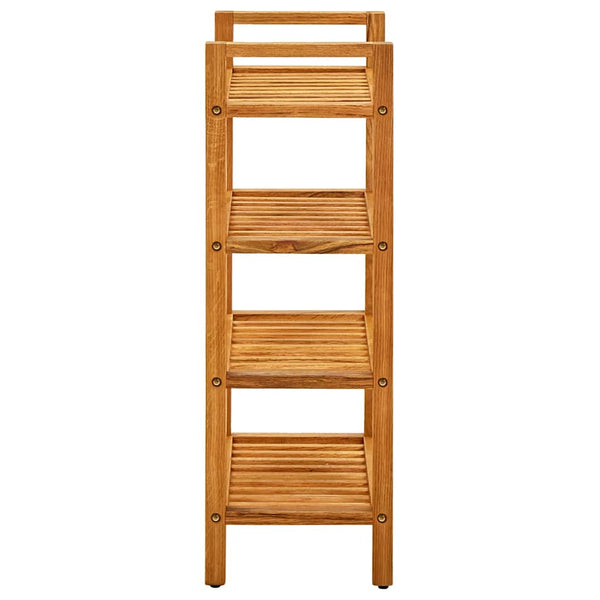 Massivholz Schuhregal Eiche, 4 Etagen
