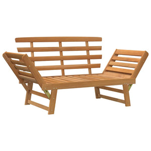 Gartenbank 2-in-1 190 cm Massivholz Akazie