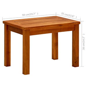 Garten-Couchtisch 50x35x36 cm Massivholz Akazie