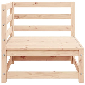 vidaXL Canapés d'angle de jardin 2 pcs avec coussins Bois de pin massif