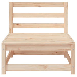 Garten Mittelsofas Kiefer mit Kissen 2er Set