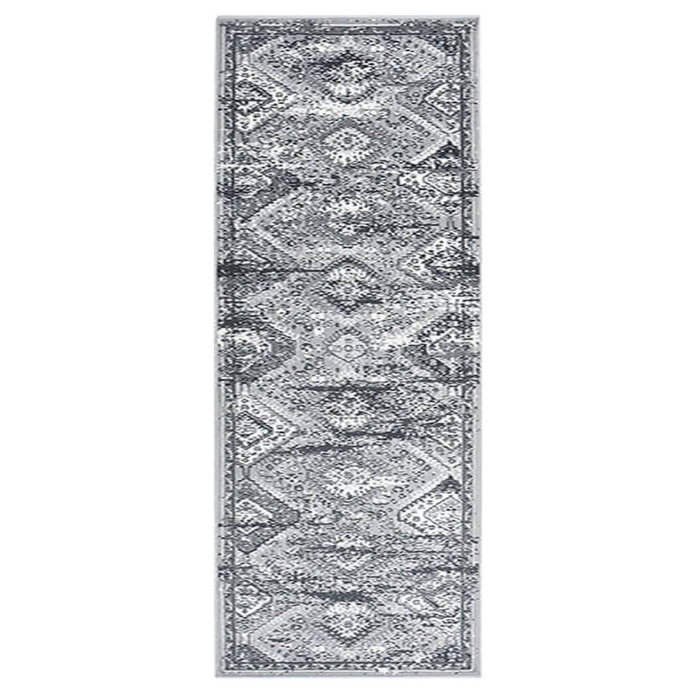 Grauer Orient Teppichläufer 80x200 cm