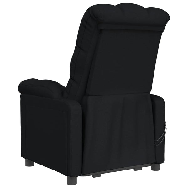 Massagesessel Elektrisch Schwarz Stoff