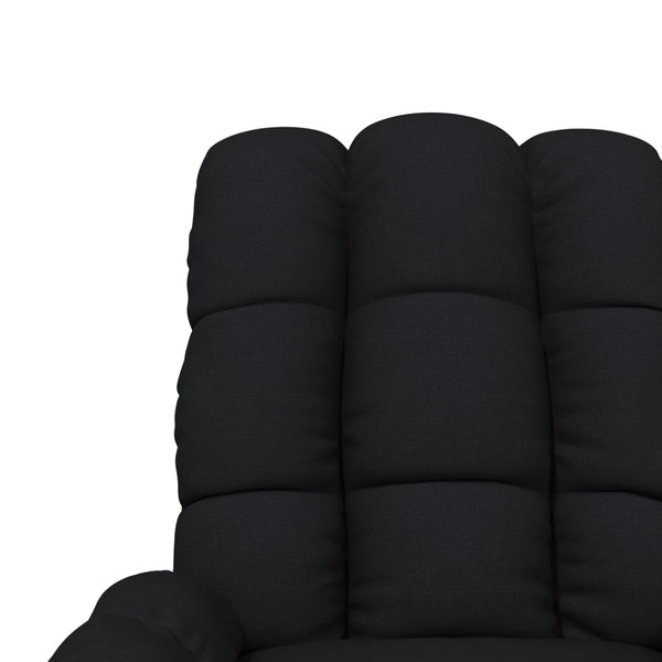 Massagesessel Elektrisch Schwarz Stoff